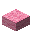 桃色の羊毛のハーフブロック