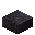 磨かれたブラックストーンのハーフブロック