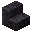 磨かれたブラックストーンの階段