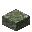 苔むした丸石のハーフブロック