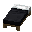 黒色のベッド