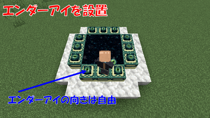 エンダーアイをはめ込む