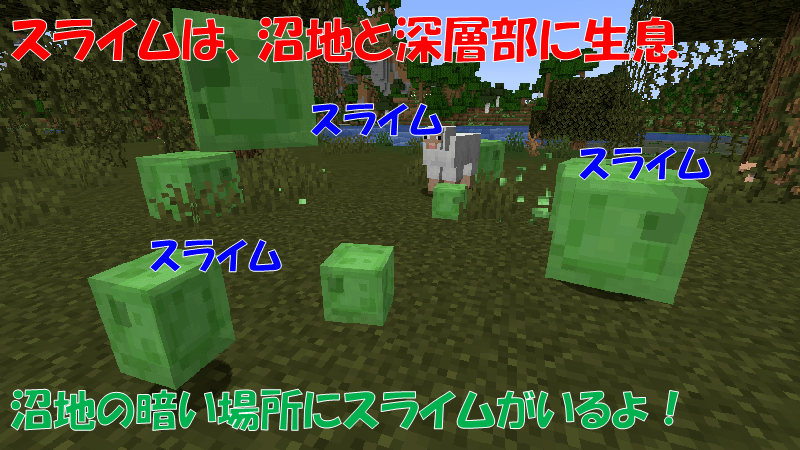 スライムは沼地に生息