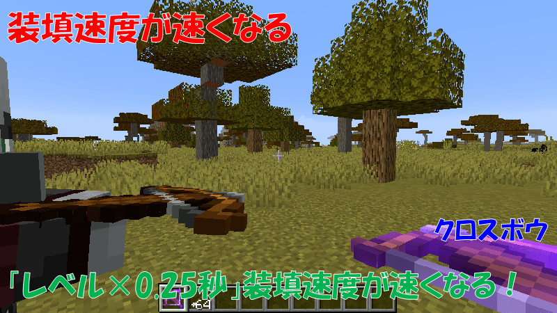クロスボウの好転速度がアップ