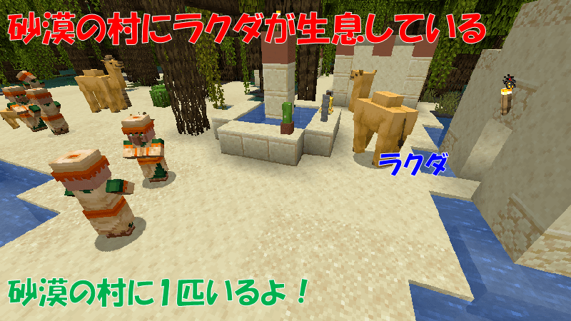 ラクダの出現場所