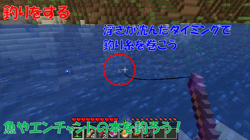 釣りをする