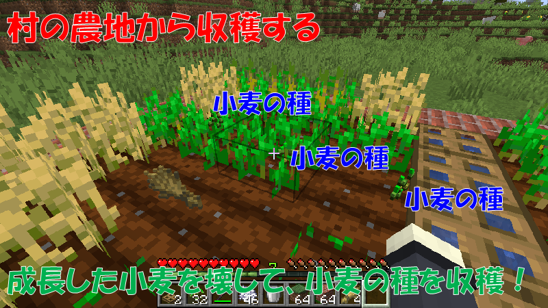 農地から小麦の種を取得