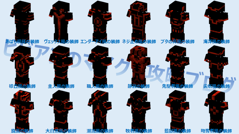 防具の模様